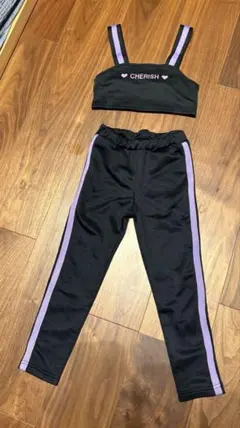 DOLLY RIBBON セットアップ ギャル 110サイズ 黒×紫