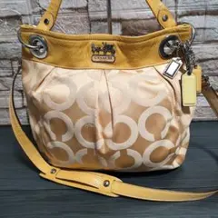 COACH コーチ オレンジ 2way シグネチャー ハンドトートバック y2k