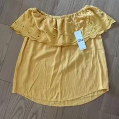 GU＊スカラップレース＊オフショルダーブラウス＊Mサイズ＊新品タグ付き