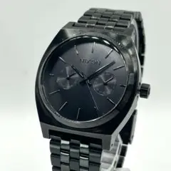 NIXON ブラッククォーツ 腕時計 新品電池 5針 メンズ フリーサイズのサムネイル