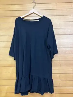 Wcloset 七分袖　チュニック 黒のサムネイル