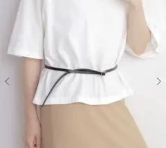 SLOBE IENA スリムベルト　ブラックのサムネイル