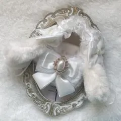 ぬい服 10cm にじぱぺっと 垂れ耳うさぎ モカ ハンドメイド