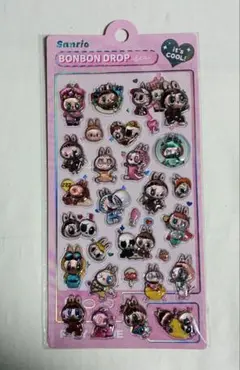 ラブブ ボンボンドロップシール 立体シール 3Dシール