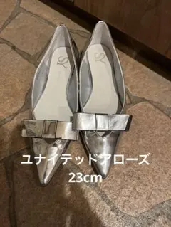 リボン フラットシューズ