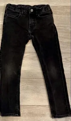 ブラック スリムフィット デニムパンツ120cm