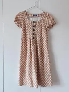 バーバリーブルーレーベル ギンガムワンピース