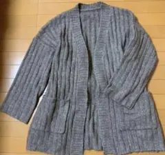 ⭐️最終価格⭐️ ✨新品✨UR's❣️リブ編み カーディガン ベルト付きのサムネイル