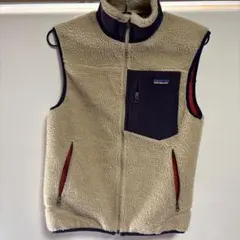 美品】東出昌大着用Patagonia レトロxベスト（M）ブラック/ブルー