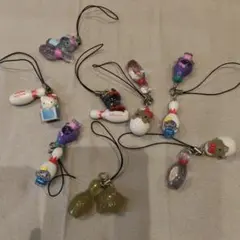 も*り様 【非売品】ハローキティ ラウンドワン コラボ ストラップ 8個