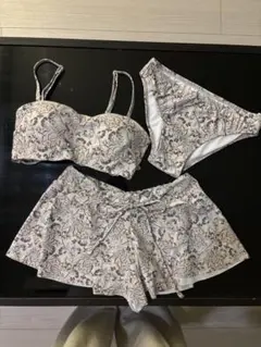 【新品未使用】UVカット　セパレート水着　3点セット