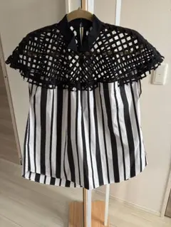 sacai 26SS デニム 半袖シャツ パフスリーブ - メルカリ