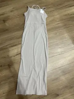 グレイル　パット付きダブルストラップキャミワンピース[dk996] オフベージュ