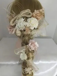 【成人式に◎】髪飾りセット 振袖 卒業式 結婚式 七五三 リボン ピンク