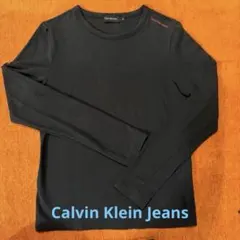 【美品良品】Calvin Klein Jeans ブラック 長袖 Tシャツ M