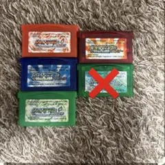 ゲームボーイアドバンス ポケットモンスター ソフト4本セット
