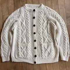 アランニットカーディガン