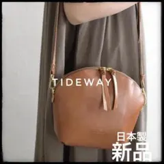 新品　TIDEWAY ショルダーバッグ チョコ　日本製　本革　レザー　牛革のサムネイル