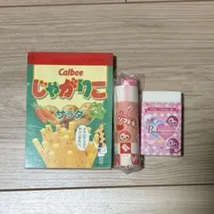 상태좋음 じゃがりこ メモ帳 ピンキーモンキー 消しゴムセット
