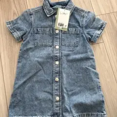H&Mデニム半袖シャツワンピース
