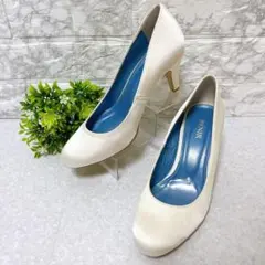 ✨極美品✨BENIR ベニル ウェディングシューズ ホワイト 24.5㎝