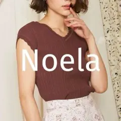Noela ノエラ　柄リブVネック　トップス ニットのサムネイル