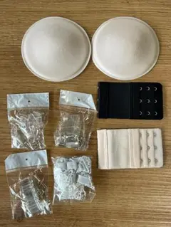 ブラ付属品セット ストラップ 透明ストラップ サイズ調節アジャスター