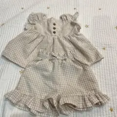 hugtas + 80 ハグタスプラス バースデイ セットアップ 半袖 ボトム