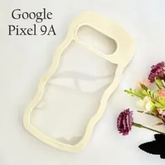 Google Pixel 9aケース ウェーブ型 YE ☆おまけガラスフィルム付