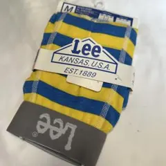 廃盤　新品　LEE　ボクサーブリーフ　Mサイズ　ボーダー　イエローのサムネイル