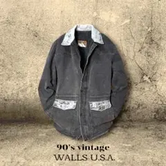 USA製 80s Walls ダックジャケット 襟切替 ワーク ヴィンテージ