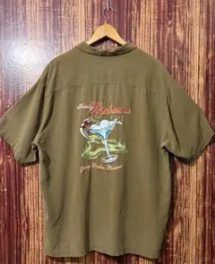 Tommy Bahama シルク100 バック刺繍 アロハ XL - メルカリ