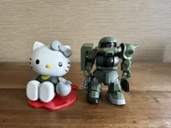 【ジャンク品】ハローキティ ザクII プラモデル 箱付き