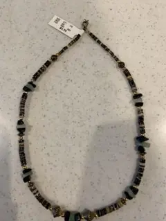 天然石風 ビーズネックレス エスニック ナチュラルデザイン」