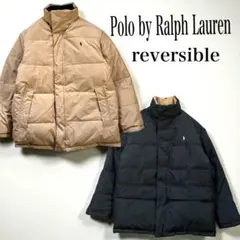 2WAY 希少 リバーシブル ダウンジャケット メンズ L ラルフローレン