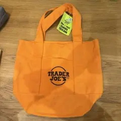 TRADER JOE'S オレンジ トートバッグ　ハロウィン仕様