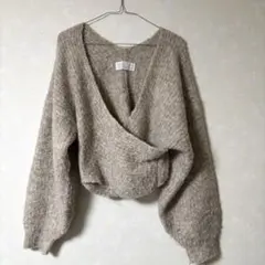 ※最終値下げ※gelato pique ベージュ クロップド ニットカーディガン