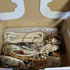 H*i様 【遺品整理】大量アクセサリーまとめ売りK18 925刻印カメオ真珠