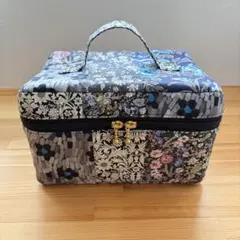 新品タグ付き feiler スクエアバスケット 小物入れ 花柄 パニエド