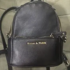 Maison de FLEUR ミニリュック ブラックのサムネイル