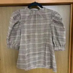 OLIVE des OLIVE（オリーブデオリーブ）　チェック柄ブラウス