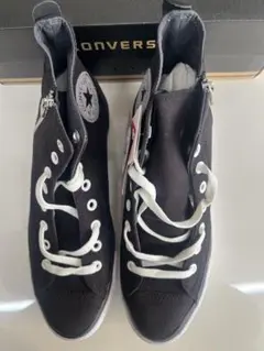 CONVERSE ブラック ハイカット スニーカー　スウェード生地