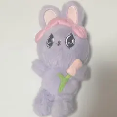 エスターバニーぬいぐるみ マスコット キーホルダー パープル