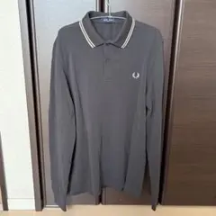 Fred Perry ダークグレー 長袖ポロシャツ(M3636)