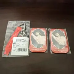 =LOVE 高松瞳 リボンアクリルキーホルダー 缶バッジセット　DMM