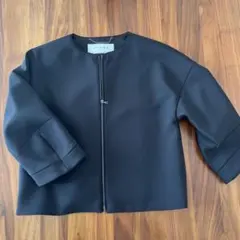 ADORE アドーア　7分袖ノーカラージャケット　38 UNiPH＞麻オックスジャケット | ADORE（アドーア） ｜【公式