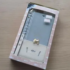 iPhone 12/12 Pro 手帳型ケース 猫デザイン ブルー