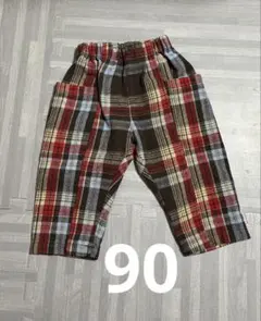 micorrid チェック柄カジュアルパンツ 90