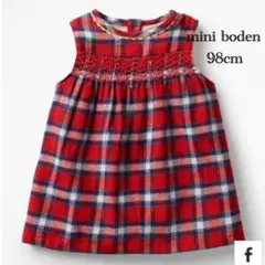 mini boden ♡ ワンピース チェック 赤 ラメ クリスマス