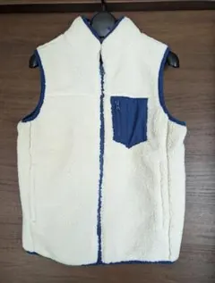 GAP Kids アイボリー ボアベスト